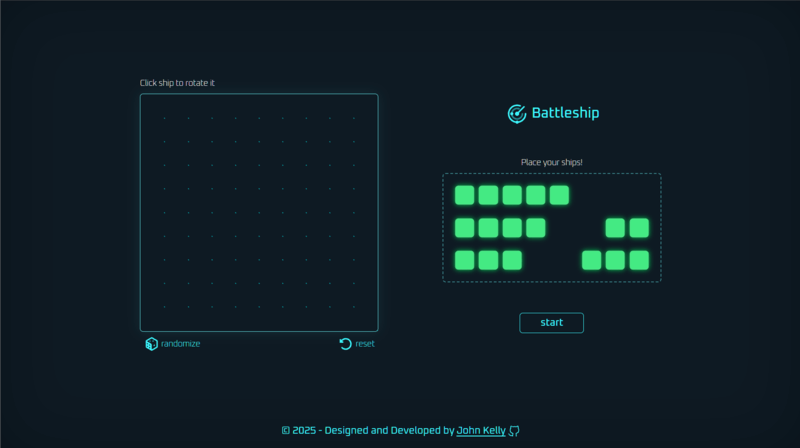 Battleship project screenshot
