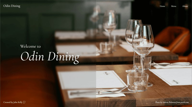 Restaurant Project screenshot