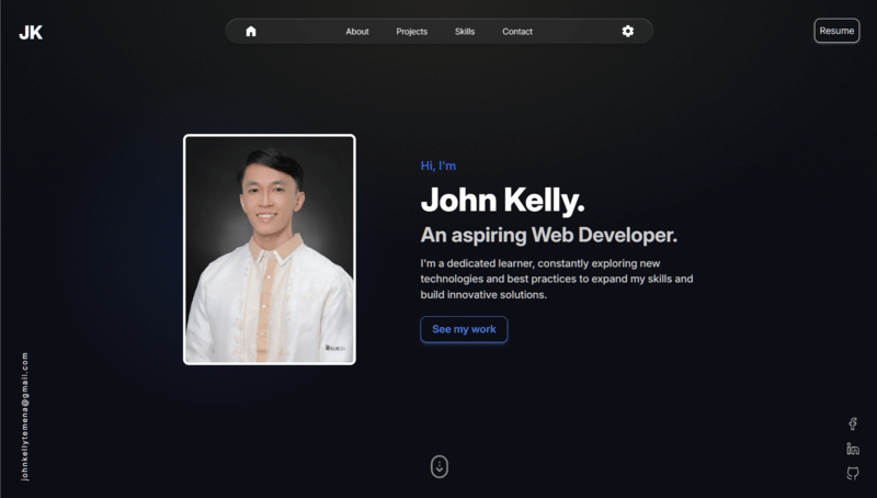 Homepage project screenshot