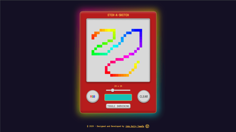 Etch a sketch project screenshot