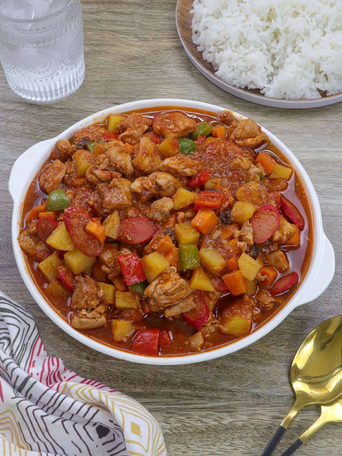 An image of a finished Menudo dish